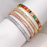Multicolor Zircon Tennis Bracelet for Women