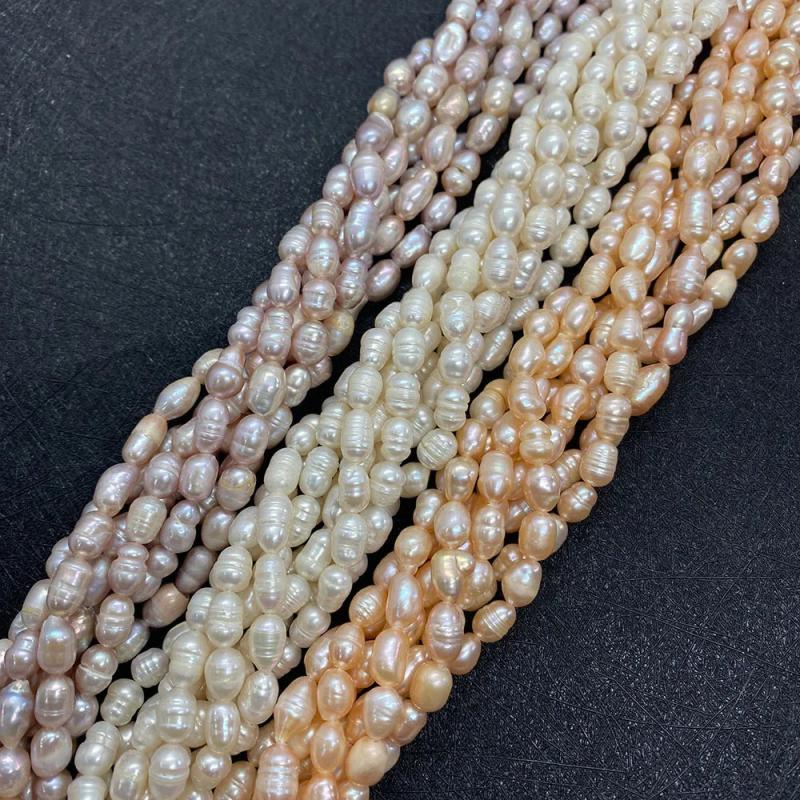 Freshwater Pearl Bracelet Smiley Beads Girl Bracelet 3-4mm