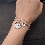 Bigfoot Mountain Bracelet with Letter Pendant