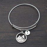 Bigfoot Mountain Bracelet with Letter Pendant