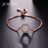 CZ Crystal Hollow Circle Chain Bracelet for Women