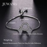 CZ Crystal Hollow Circle Chain Bracelet for Women