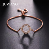 CZ Crystal Hollow Circle Chain Bracelet for Women