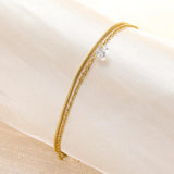Crystal Zircon Multilayer Charm Bracelet Women Boho Jewelry