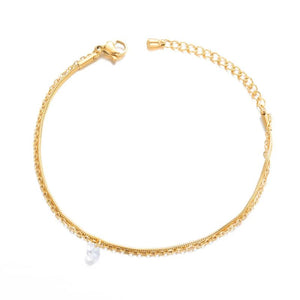 Crystal Zircon Multilayer Charm Bracelet Women Boho Jewelry