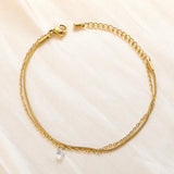 Crystal Zircon Multilayer Charm Bracelet Women Boho Jewelry