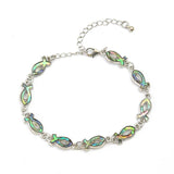 Abalone Shell Religious Bangle Bracelet