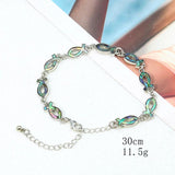 Abalone Shell Religious Bangle Bracelet