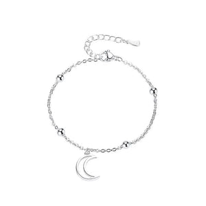 Vintage Moon Link Bracelet S925 Chain for Women VW22004