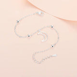 Vintage Moon Link Bracelet S925 Chain for Women VW22004