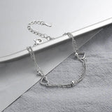 Sweet Heart Double-Layer Round Beads Bracelet Festive Jewelry