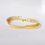 Silver Tennis Bracelet Small Cubic Zircon Crystal Chain Braclet For Women Girls