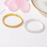 Silver Tennis Bracelet Small Cubic Zircon Crystal Chain Braclet For Women Girls