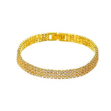 Silver Tennis Bracelet Small Cubic Zircon Crystal Chain Braclet For Women Girls