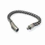 Vintage Punk Stainless Steel Braided Twist Chain Magnetic Bracelet