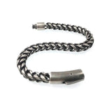 Vintage Punk Stainless Steel Braided Twist Chain Magnetic Bracelet