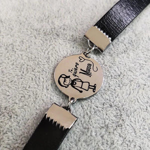 Tree of Life Leather Stainless Steel Bracelet Women