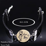 Tree of Life Leather Stainless Steel Bracelet Women