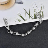 Stainless Steel Hip-hop Bracelet Men Women Chain Link Metal
