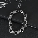 Stainless Steel Hip-hop Bracelet Men Women Chain Link Metal