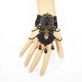 Vintage Lace Back Hand Bracelet - Aulic Fan Shape