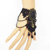 Vintage Lace Back Hand Bracelet - Aulic Fan Shape