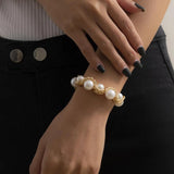 Pearl Bracelet Punk Charm Bracelet for Girls Women