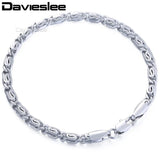 Womens Bracelet Chain 585 Yellow Rose Snail Link 5mm 18-25cm LGB179