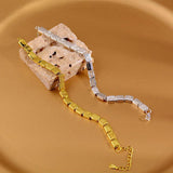 Mewanry Square Bracelet for Women Classic Geometric Creative INS Temperament Jew