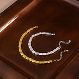 Mewanry Square Bracelet for Women Classic Geometric Creative INS Temperament Jew