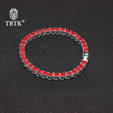 Colorful Rhinestone Paved Link Bracelet Unisex