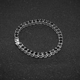 Colorful Rhinestone Paved Link Bracelet Unisex