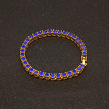 Colorful Rhinestone Paved Link Bracelet Unisex