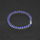 Colorful Rhinestone Paved Link Bracelet Unisex