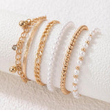 Hand Beaded Small Niche Geometric Bracelet