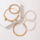 Hand Beaded Small Niche Geometric Bracelet