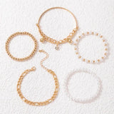 Hand Beaded Small Niche Geometric Bracelet