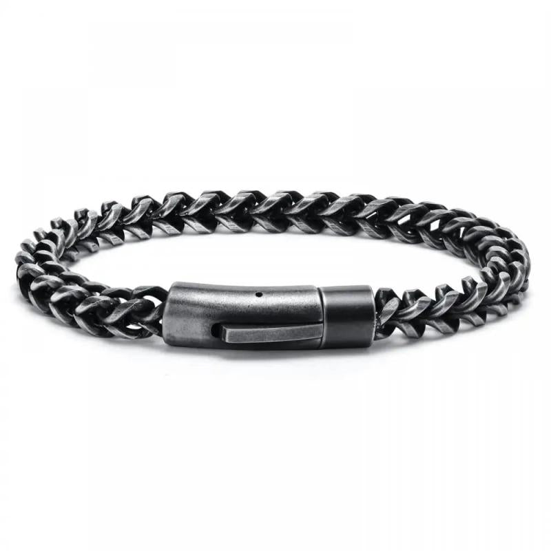 Men's Stainless Steel Chunky Bracelet Rider Punk Rock