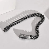 Men's Stainless Steel Chunky Bracelet Rider Punk Rock