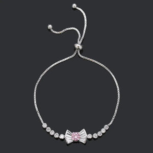 South Korea Summer High Zircon Bow Bracelet Birthday Gift Party Women Jewelry