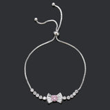 South Korea Summer High Zircon Bow Bracelet Birthday Gift Party Women Jewelry
