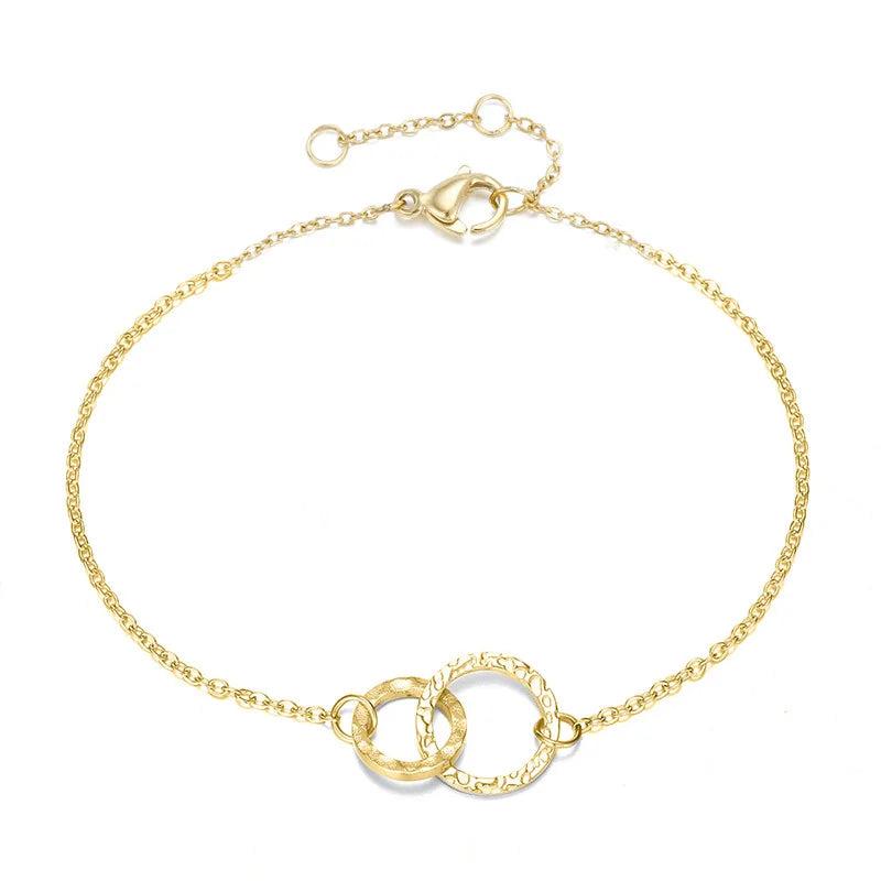 316L Stainless Steel Bracelet Hollow Out Round Women's Bracelet