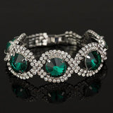 Rhinestone Women Bracelet Wedding Bangle