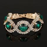 Rhinestone Women Bracelet Wedding Bangle