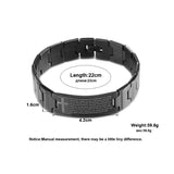 Punk Jesus Cross Bracelets Stainless Steel Men Jewelry Charm Bangle