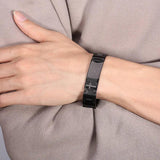 Punk Jesus Cross Bracelets Stainless Steel Men Jewelry Charm Bangle