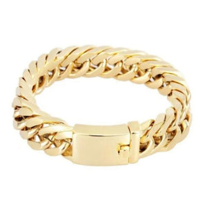 Men's Stainless Steel Plated Charm Bracelet Bangle