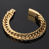 Men's Stainless Steel Plated Charm Bracelet Bangle