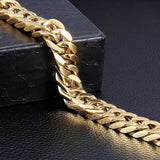 Men's Stainless Steel Plated Charm Bracelet Bangle