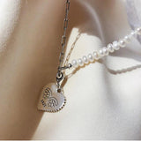 Mewanry Silver Love Angel Bracelet for Women Vintage Pearl Temperament